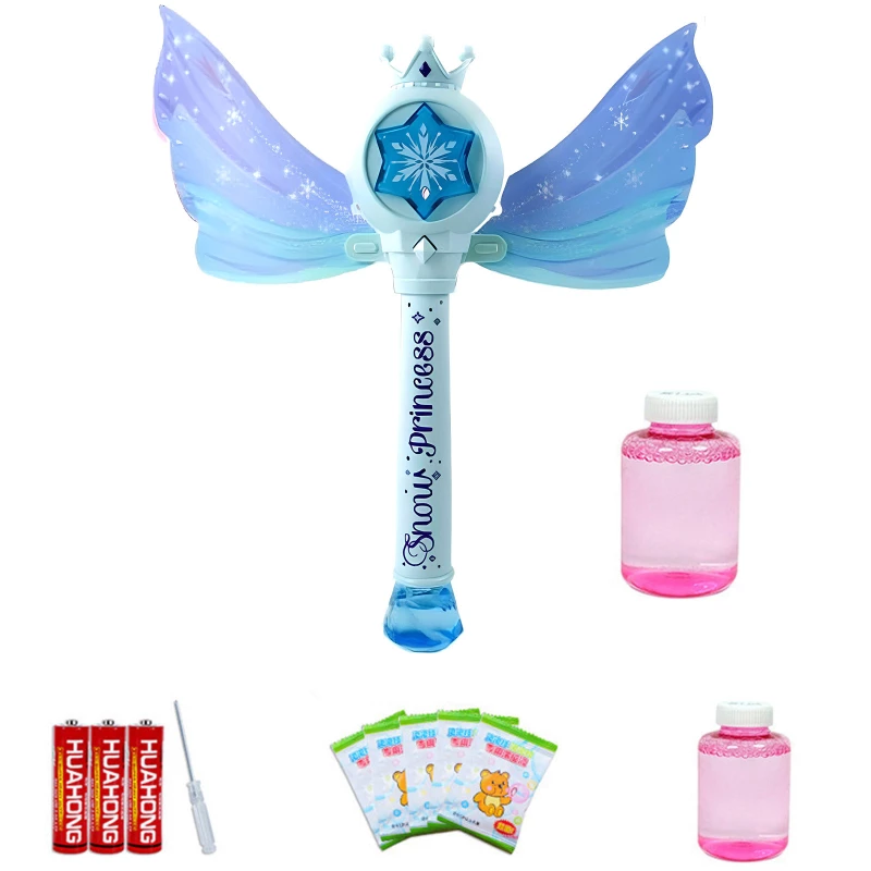 Пістолет з мильними бульбашками SHT 8603 Snow Princess + bottle 130ml – Blue. Фото 2 з 3