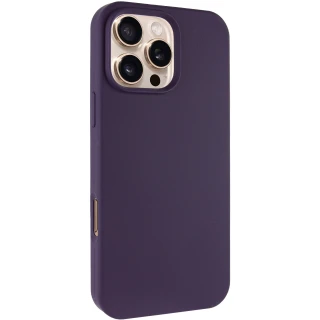 Чохол з закритим низом Silicone Case на Apple iPhone 16 Pro Max — Фіолетовий / Elderberry