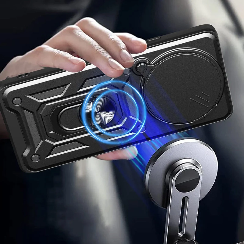 Протиударний чохол Serge Ring з захистом камери на Xiaomi Redmi Note 14 Pro+ 5G – Чорний. Фото 3 з 5