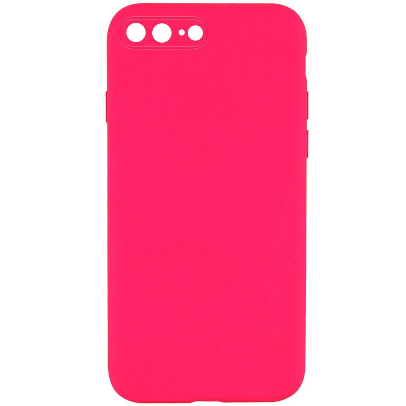 Чохол Silicone Case Square L з захистом камери на Apple iPhone 7 plus / 8 plus – Рожевий / Barbie pink. Фото 1 з 1