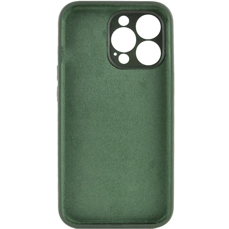 Чехол с защитой камеры Silicone Case для Apple iPhone 18 – Зеленый / Cyprus Green. Фото 2 из 3