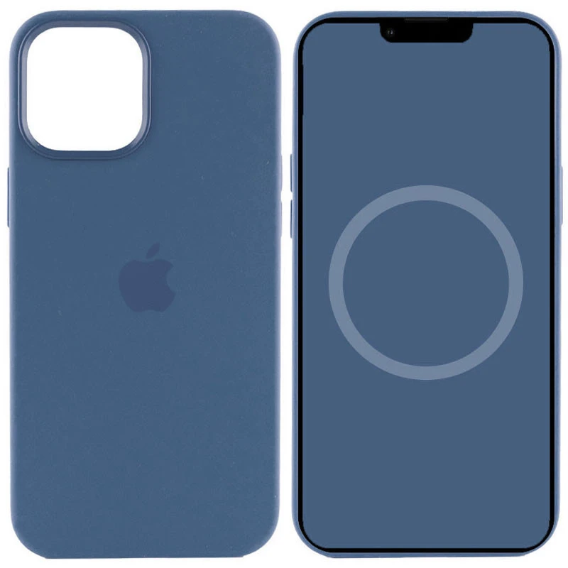 Чохол Silicone case (AAA) with Magsafe and Animation для Apple iPhone 15 (6.1") – Синій / Winter blue. Фото 1 з 3