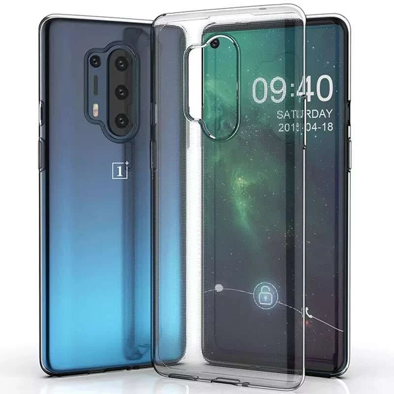 

Ультратонкий силиконовый чехол 1,5 мм для OnePlus 8 Pro (Бесцветный (прозрачный)), Безбарвний (прозорий)