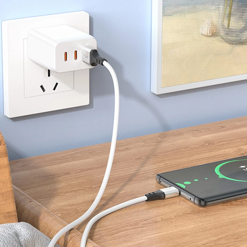 Дата кабель Hoco X86 Spear USB to Type-C (1m) – White. Фото 4 из 5