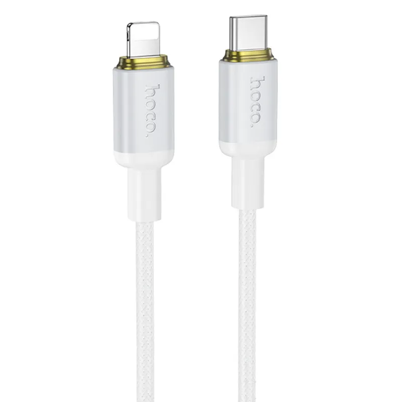 Дата кабель Hoco X128 Benefit Type-C to Lightning 30W (1m) – White. Фото 1 из 4