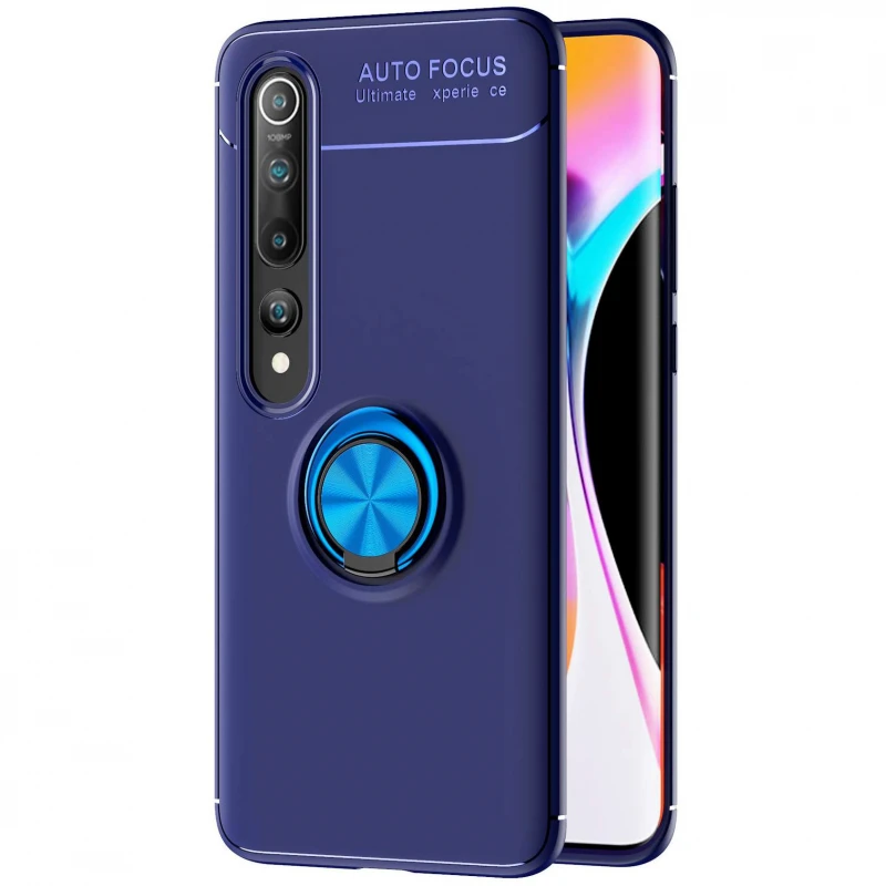 

Чохол Deen ColorRing з кільцем на Xiaomi Mi 10 / Mi 10 Pro (Синій / Синій)