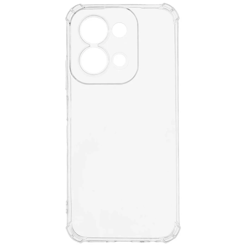 Ультратонкий силіконовий чохол GETMAN з критими бортами та камерою для Xiaomi Poco C85 (Global) – Безбарвний (прозорий). Фото 2 з 3