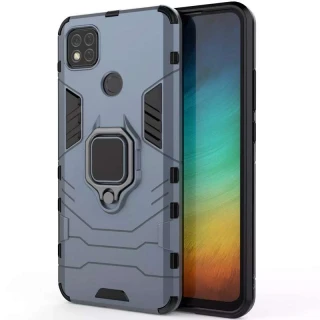 Протиударний чохол Transformer з кільцем на Xiaomi Redmi 9C фото 1 Протиударний чохол Transformer з кільцем на Xiaomi Redmi 9C фото 1 з 4