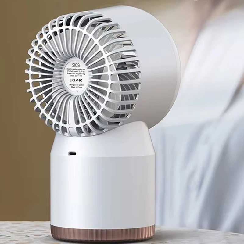 Настільний вентилятор SL09 з водяним охолодженням 3600 mAh – White. Фото 2 з 4