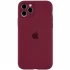 Чехол Silicone Case с защитой камеры для Apple iPhone 12 Pro (6.1") – Бордовый / Plum. Фото 1 из 1