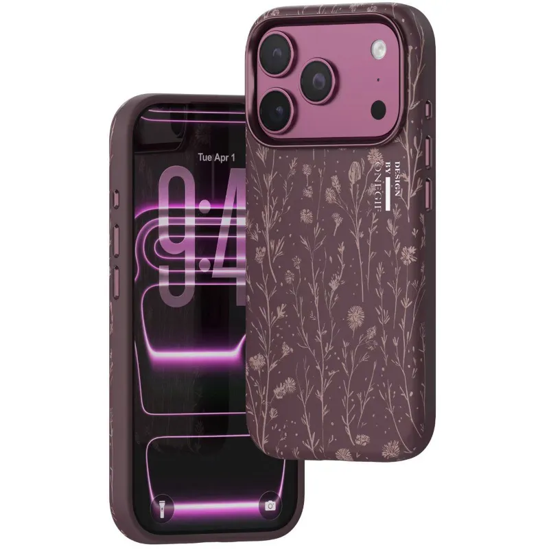 Чохол TPU+PC OneGif by Puloka Aesthetic для Apple iPhone 16 Pro – Dark Cherry. Фото 2 з 3