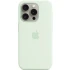 Чехол Silicone case (AAA) with Magsafe and Animation для Apple iPhone 15 Pro Max (6.7") – Мятный / Soft Mint. Фото 2 из 2