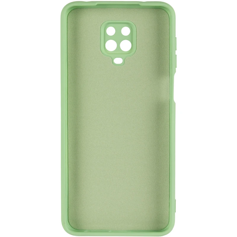 Цветной силиконовый чехол GETMAN с закрытой камерой на Xiaomi Redmi Note 9s / Note 9 Pro / Note 9 Pro Max – Зеленый / Pistachio. Фото 4 из 6