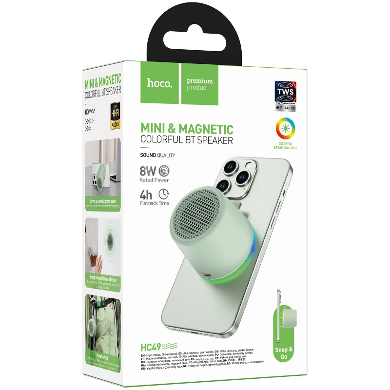 Bluetooth Колонка Hoco HC49 Shine – Green. Фото 3 з 3