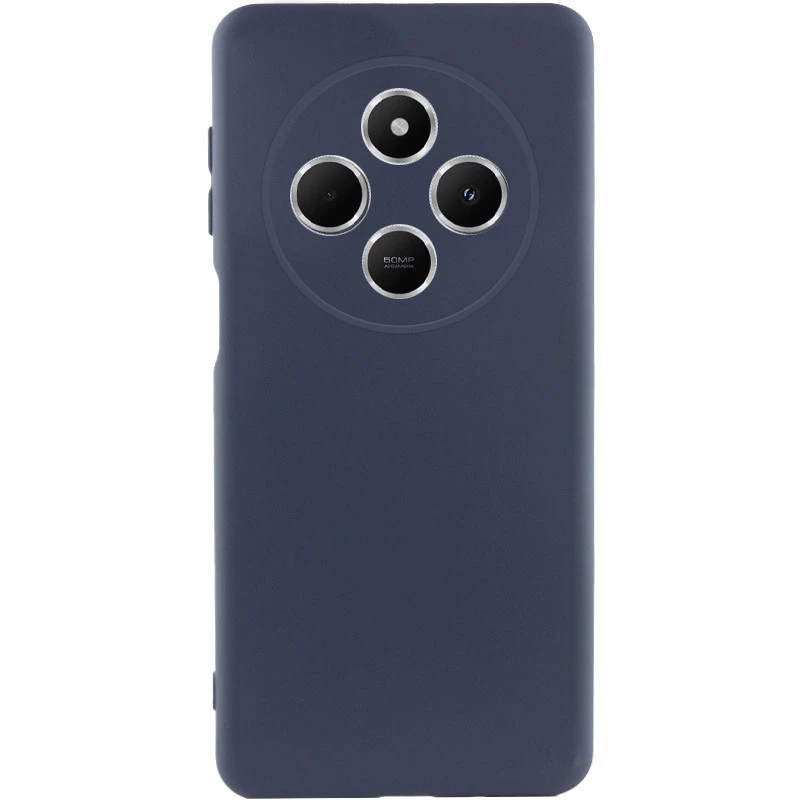 Чохол Silicone Case Lakshmi Plus з закритою камерою на Xiaomi Redmi 14C / Poco C75 – Синій / Midnight Blue. Фото 1 з 8