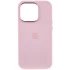 Чохол Silicone Case з металевими кнопками на Apple iPhone 14 Pro (6.1") – Рожевий / Chalk Pink. Фото 3 з 9