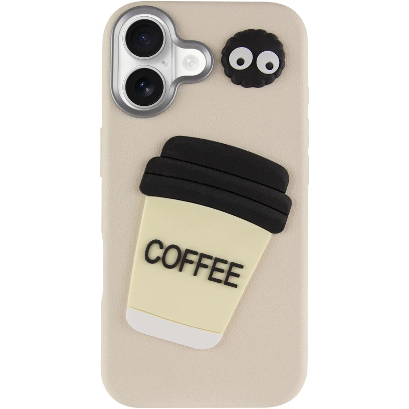 Чохол Labubu Toys для Apple iPhone 16 – Coffee / Sand. Фото 3 з 6