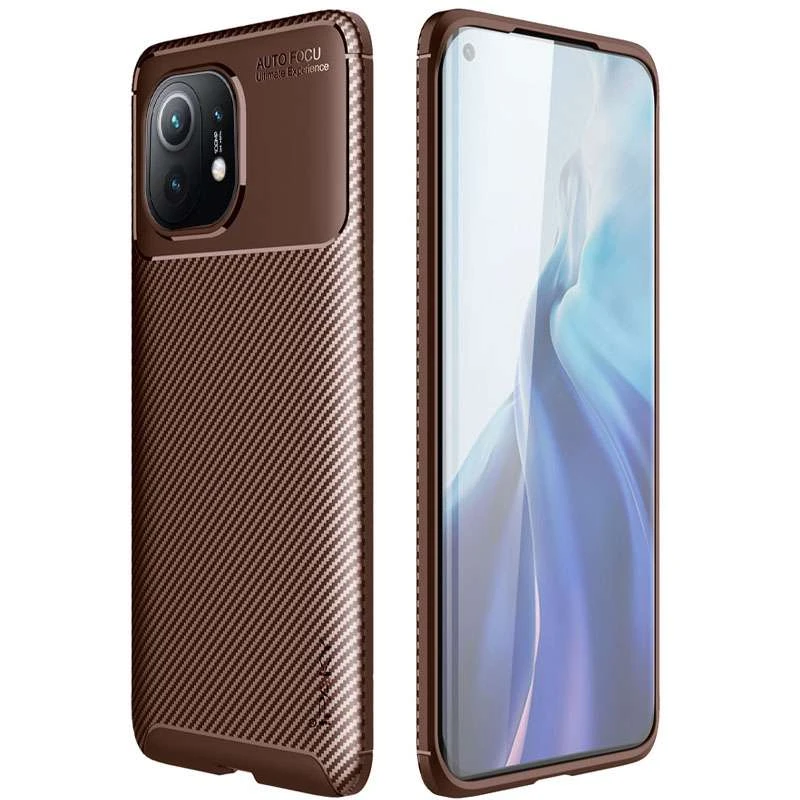 

Силиконовый чехол iPaky Kaisy для Xiaomi Mi 11 (Коричневый), Коричневий