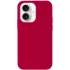 Чохол з закритим низом Silicone Case на Apple iPhone 16 – Червоний / Rose Red. Фото 2 з 7