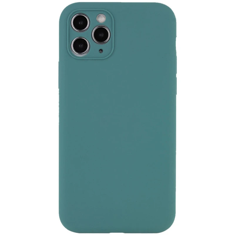 Чохол Silk Full Camera Protective (AA) NO LOGO для Apple iPhone 12 Pro Max (6.7") – Зелений / Pine green. Фото 1 з 2