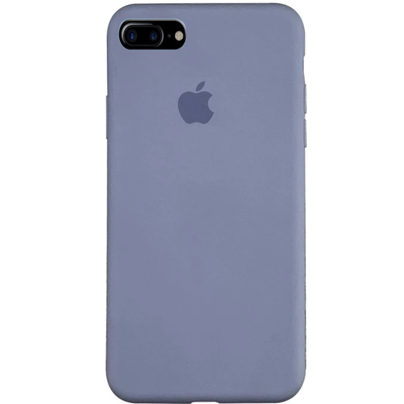 

Чехол Silicone Case с закрытым низом для Apple iPhone 7 plus / 8 plus (Серый / Lavender), Сірий / lavender