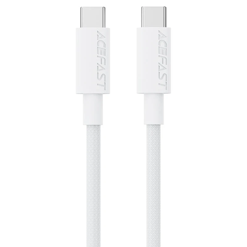 Дата кабель Acefast C18-03 Type-C to Type-C 60W (1.2m) – White. Фото 1 з 5