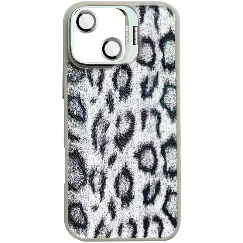 Чохол TPU+PC Wild Leopard with MagSafe and Lens для Apple iPhone 14 – Grey. Фото 2 з 3