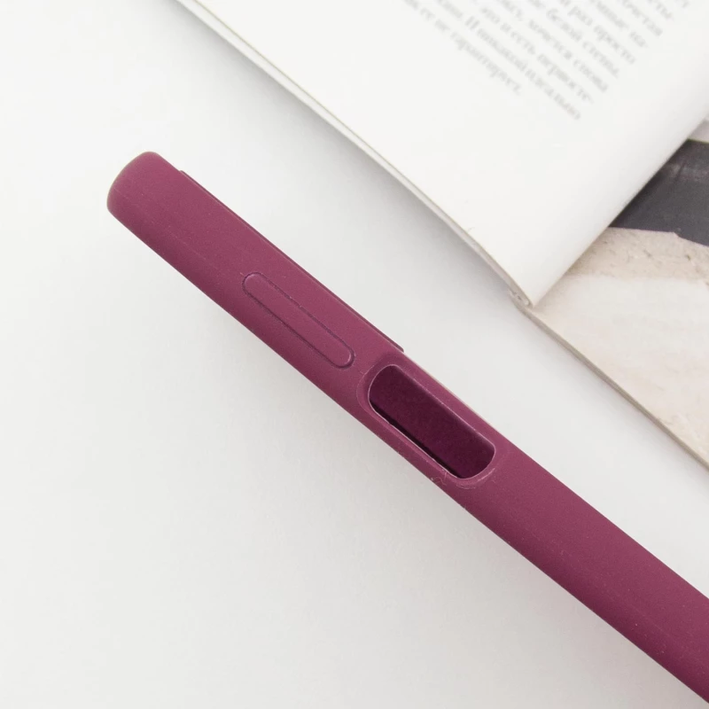 Чохол Silicone Case Lakshmi Premium L з закритою камерою на Samsung Galaxy A15 4G/5G – Бордовий / Plum. Фото 7 з 10