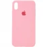 Чехол Silicone Case с закрытым низом для Apple iPhone XS Max (6.5") – Розовый / Pink. Фото 1 из 3
