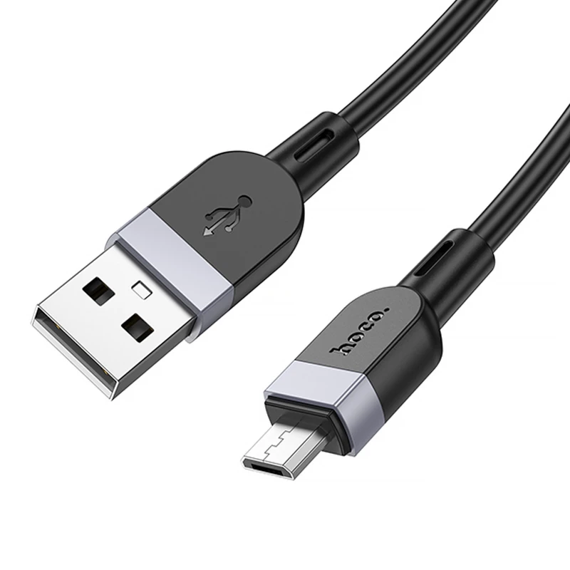 Дата кабель Hoco X109 Energy silicone USB to MicroUSB (3m) – Black. Фото 4 з 4