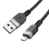 Дата кабель Hoco X109 Energy silicone USB to MicroUSB (3m) – Black. Фото 4 з 4