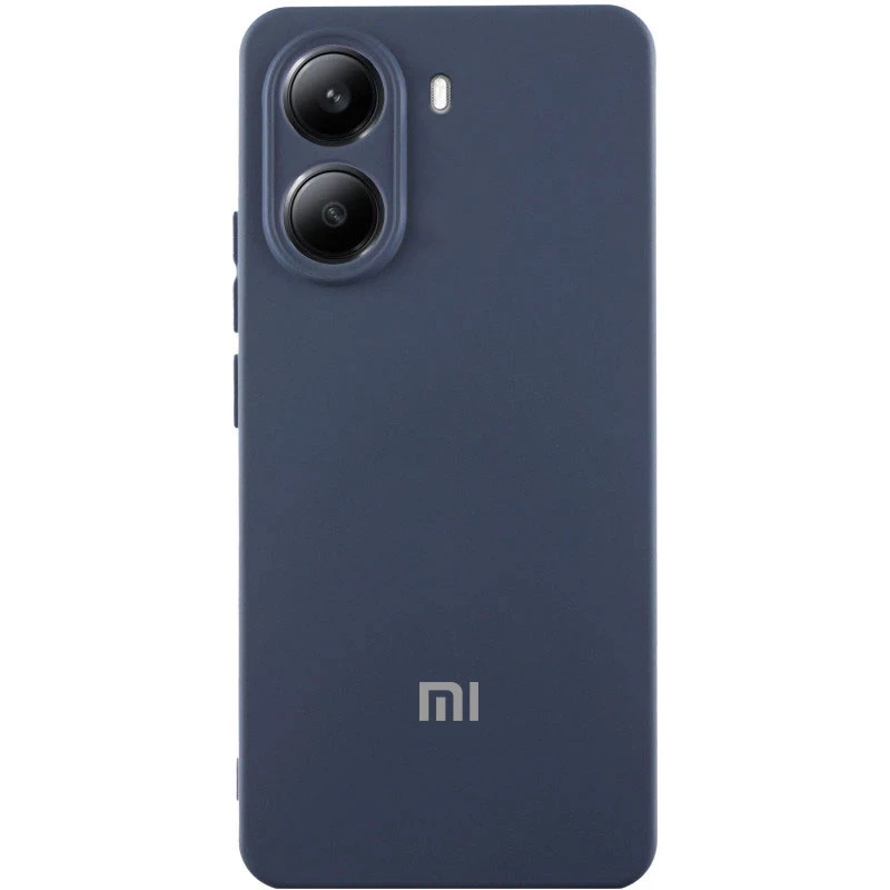 Силиконовый чехол Cover Lakshmi с защитой камеры для Xiaomi Poco X7 Pro – Синий / Midnight Blue. Фото 1 из 3