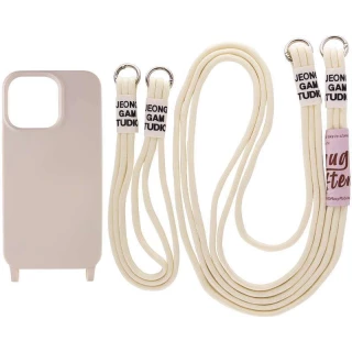 Чохол TPU two straps California на Apple iPhone 13 Pro Max (6.7") — Бежевий / Antigue White