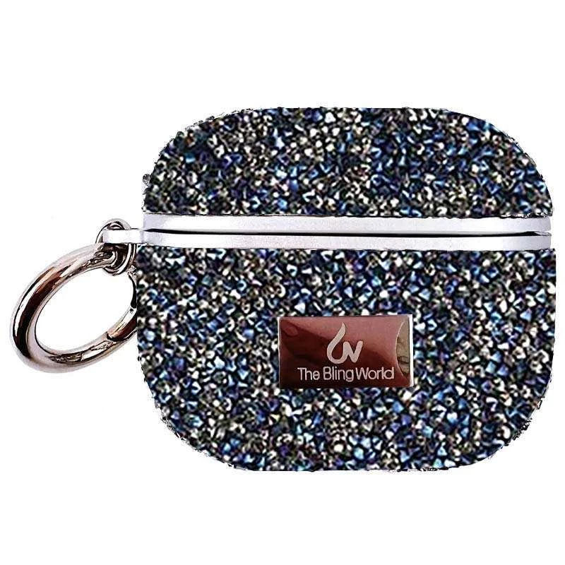 TPU чохол Bling World Rock Diamond для навушників AirPods Pro / Airpods Pro 2 – Синій. Фото 1 з 8