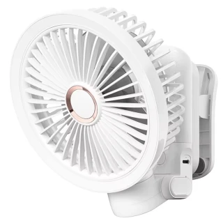 Портативний вентилятор GF12 з затискачем+LED 5400mAh фото 1 з 6