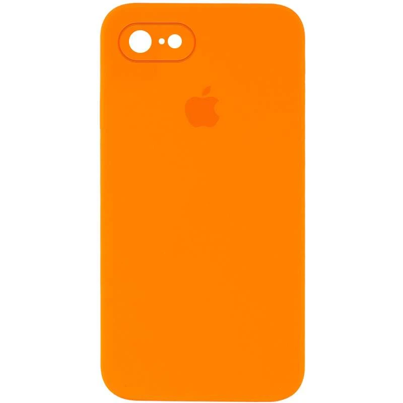 

Чехол Silicone Case Square с защитой камеры для Apple iPhone 6/6s (4.7") (Оранжевый / Bright Orange), Помаранчевий / bright orange