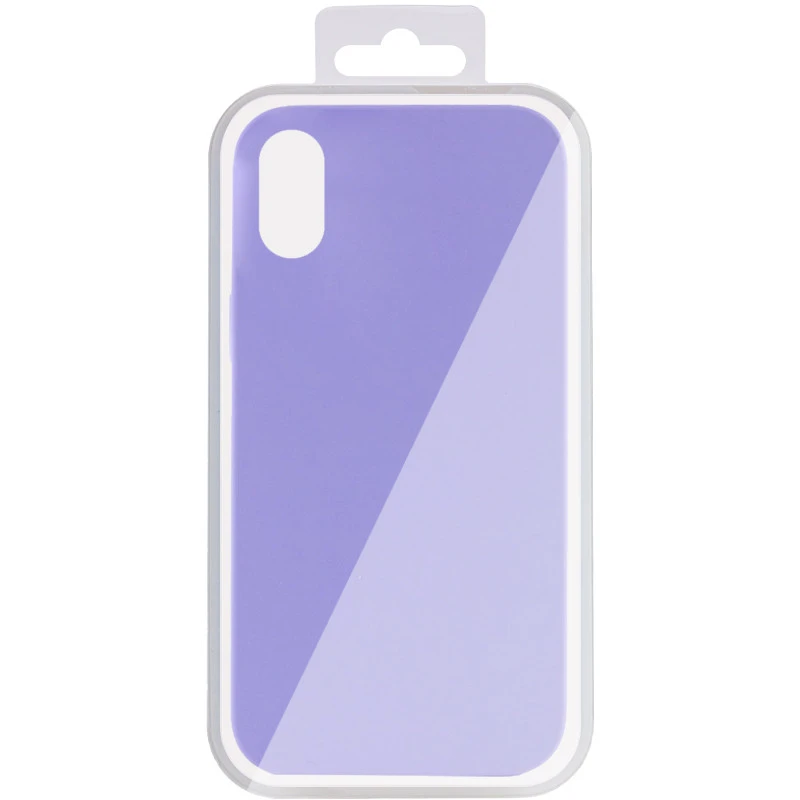 Чехол с закрытым низом Silicone Case для Apple iPhone XS Max (6.5") – Сиреневый / Dasheen. Фото 4 из 4