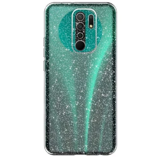 Прозорий чохол з блискітками Xiaomi Redmi 9 фото 1 Прозорий чохол з блискітками Xiaomi Redmi 9 фото 1 з 1