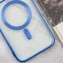 Хромовый TPU чехол с MagSafe для Apple iPhone 15 (6.1") – Blue. Фото 3 из 4