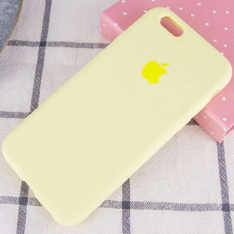 Чехол Silicone Case с закрытым низом для Apple iPhone 6/6s (4.7") – Желтый / Mellow Yellow. Фото 2 из 3