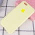 Чехол Silicone Case с закрытым низом для Apple iPhone 6/6s (4.7") – Желтый / Mellow Yellow. Фото 2 из 3