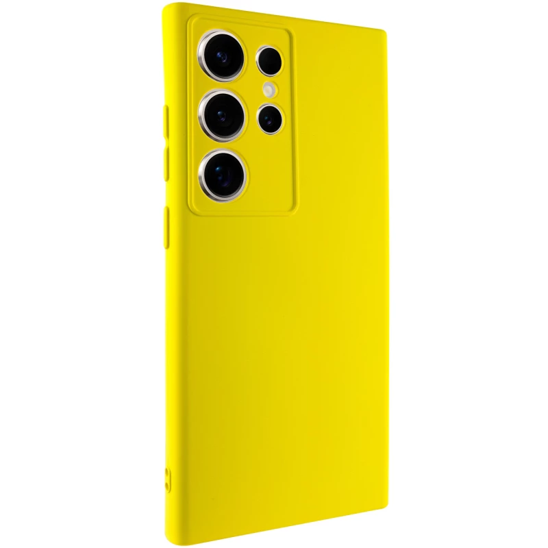 Чохол Silicone Case Lakshmi з закритою камерою на Samsung Galaxy S24 Ultra – Жовтий / Flash. Фото 4 з 12