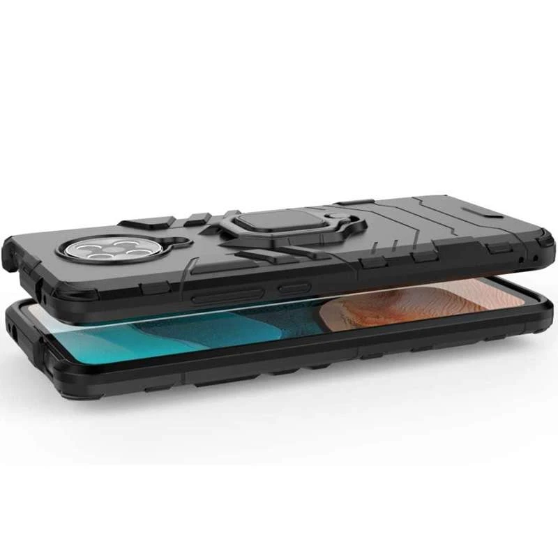 Протиударний чохол Transformer з кільцем на Xiaomi Redmi K30 Pro / Poco F2 Pro – Чорний / Soul Black. Фото 3 з 4