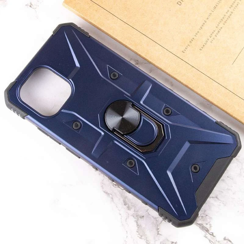 Ударостойкий чехол Pathfinder с кольцом для Xiaomi Redmi A1 / A2 – Синий / Navy. Фото 5 из 5