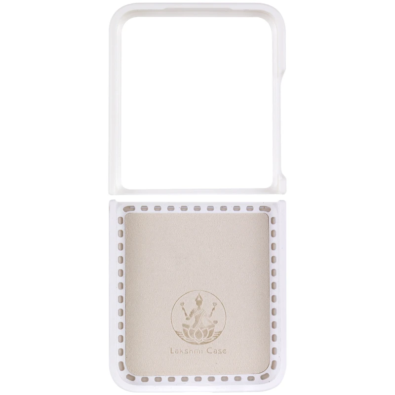 Чохол Foldables Silicone Cover Lakshmi (AAA) для Motorola Razr 50 – Білий / White. Фото 7 з 8