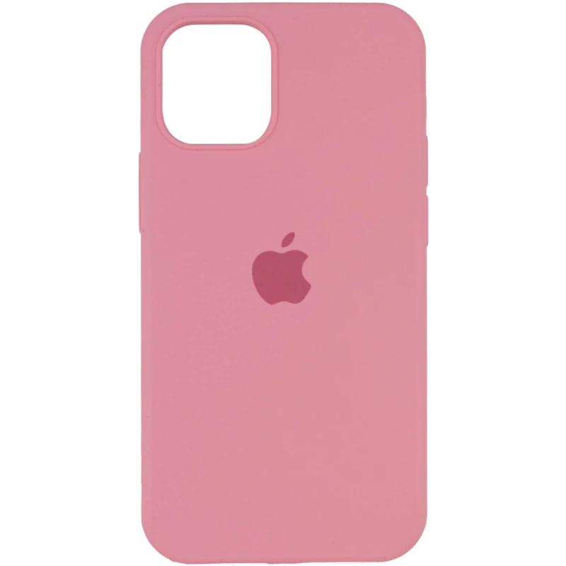 Чохол Silicone Case з закритим низом на Apple iPhone 12 (6.1") – Рожевий / Light pink. Фото 1 з 3