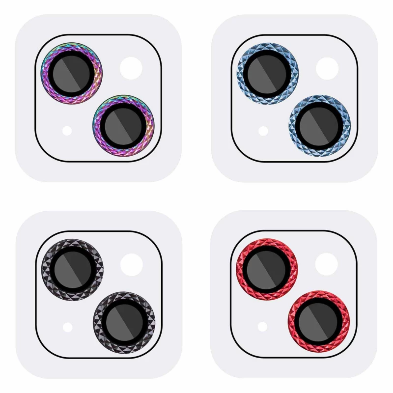 Захисне скло Metal Shine для камери на Apple iPhone 13 (6.1") фото 2 з 2