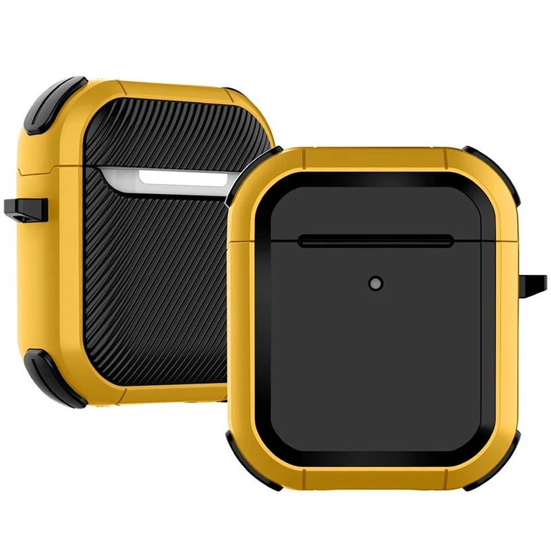 Футляр протиударний Black ed. для навушників Airpods 1/2 – Yellow. Фото 1 з 1