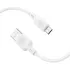 Дата кабель Borofone BX113 Lenny USB to MicroUSB 2.4A (1m) – White. Фото 3 з 4