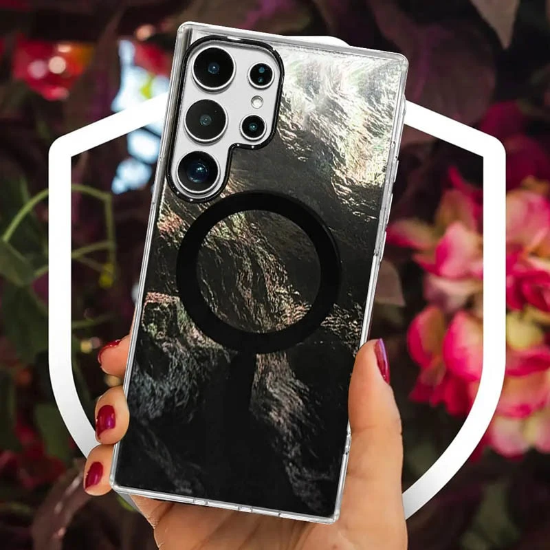 Силиконовый чехол Shiny Mountain (MagFit) для Samsung Galaxy S26 Ultra – Black. Фото 5 из 5